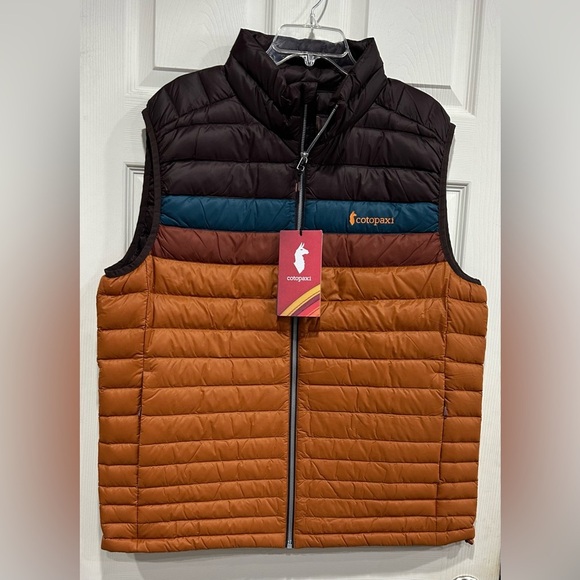 Cotopaxi Men’s XL Fuego Down Insulated Puffer Vest Coffee Sienna Rust NWT - Picture 1 of 15